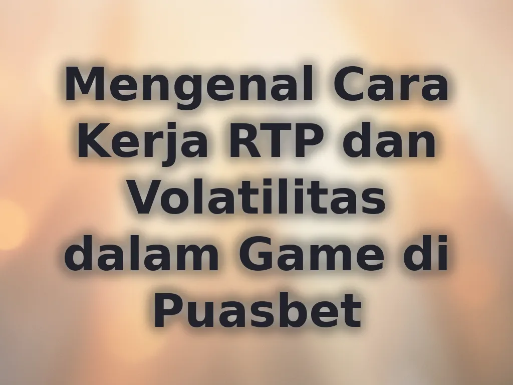 Mengenal Cara Kerja RTP dan Volatilitas dalam Game di Puasbet